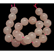 Natürlichen Rosenquarz Perlen Stränge GSR18mmC034-2