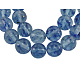Blue Watermelon Stone Glass Beads Strands GSR4MMC670-1