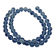 Blue Watermelon Stone Glass Beads Strands GSR6MMC670-2