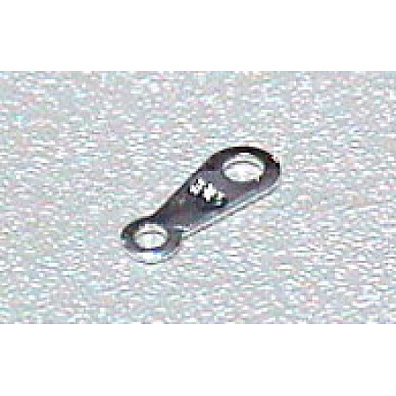 純銀製の短いネックレスタグ  約1060個/100g  穴：約1mm H120-1