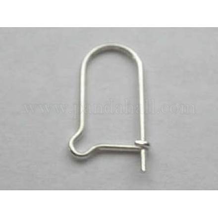 Sterling Silver Hoop Earring Findings Kidney Ear Wires H493-S-1
