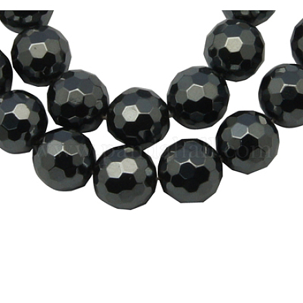 Chapelets de perles en hématite synthétique sans magnétiques HEMA-10D-3-1