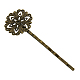 Brass Hair Bobby Pin Findings HJEW-H011-AB-1