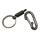 Iron Lobster Clasp Keychain HJEW-H013-4-2