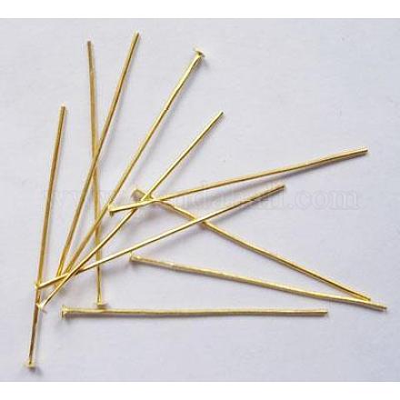 Brass Flat Head Pins HPC4.0cm-G-1