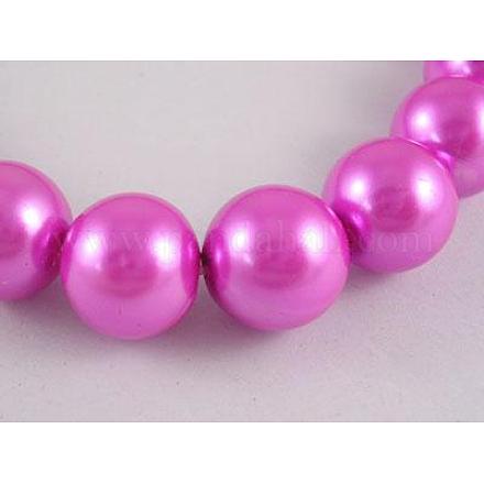 Glass Pearl Beads Strands HY16MM114-1
