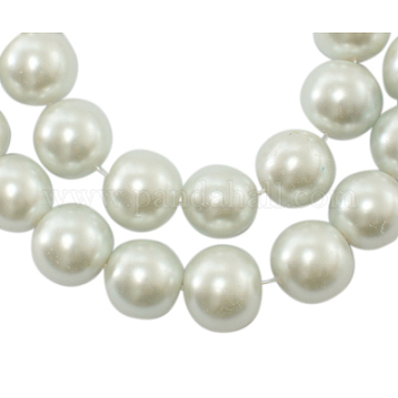 Chapelets de perles en verre nacré HY6mm51-1
