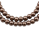 Chapelets de perles en verre nacré HY14mm76-1