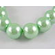 Chapelets de perles en verre nacré HY14mm77-1