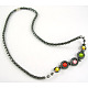 17.5inch Non-Magnetic Synthetic Hematite Necklace IMN001-2
