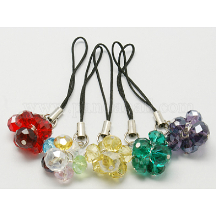 Glass Beads Mobile Straps J-JM00005-1