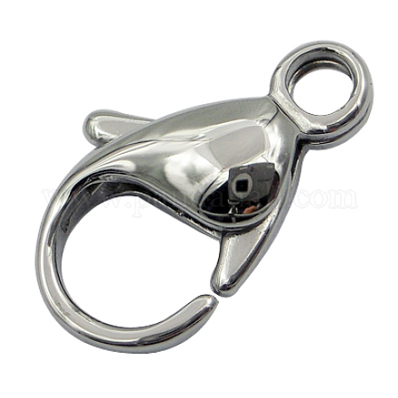 304 Stainless Steel Lobster Claw Clasps J0QXA011-1