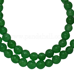Naturweiß gefärbt Jade Perlen Stränge&nbsp;JB4mm-05