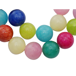 Естественный желтый нефрит бисер нитей JBR8mm-C