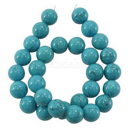 Perles de turquoise synthétique JBR6-10mm-1