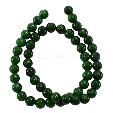 Chapelets de perles en jade jaune naturel JBR6mm-14-1