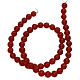 Natural White Jade Dyed Beads Strands JB8mm-M-2