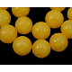 Natural Yellow Jade Beads Strands JBR10mm-7-1