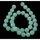 Chapelets de perles en jade jaune naturel JBR8mm-2