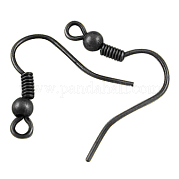 Латунные крючки для сережек KK-S075-B-NF