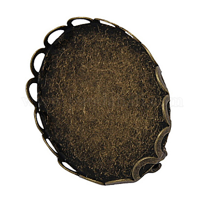 Фурнитура латунная для броши KK-H217-AB-1