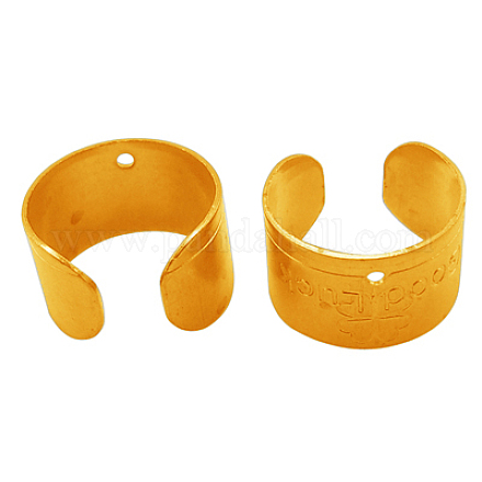 Brass Earring Findings KK-1642-7-G-1