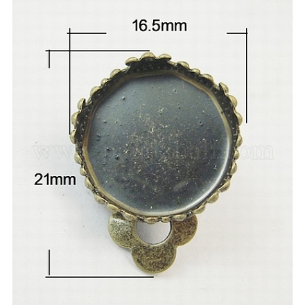 Brass Earring Findings KK-B772-AB-1