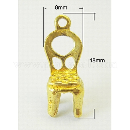 Brass 3D Chair Pendants KK-D049-G-1