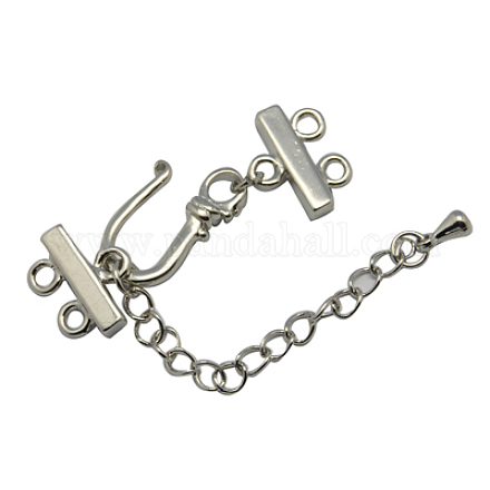 Brass Chain Extenders and Clasps KK-GE059-3-1