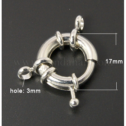 Brass Spring Ring Clasps Sets KK-H424-N-1