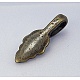 Brass Glue-on Flat Pad Bails KK-B218-AB-2