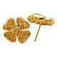 Brass Stud Earring Findings KK-B390-G-1