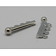 4-strands Brass Slide Lock Clasps KK-B750-P-2
