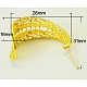 Brass Stud Earring Findings KK-D045-G-1