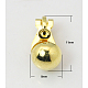 Brass Earring Findings KK-E029-G-1