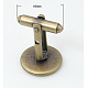 Brass Cuff Button KK-E063-AB-NF-2