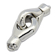 Brass Interlocking Clasps KK-H165-N-1