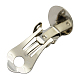 Brass Clip-on Earring Findings KK-H168-N-2