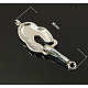 Brass S-Hook Clasps KK-H405-P-2