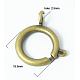 Латунная застежка пружинного кольца KK-H417-AB-1
