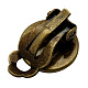 Brass Earring Settings KK-J101-AB-2