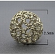 Perles creuses en laiton  KK-N492-N-FF-1