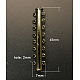 8 -strands ganci di blocco in ottone diapositiva KK-Q359-1-1