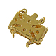 Brass Filigree Box Clasps KK271-G-2