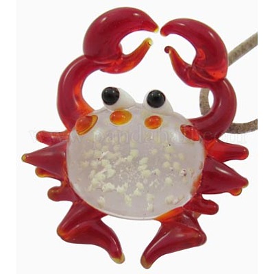 Сверкающие кулоны лэмпворк ручной работы LAMP-Y056-M-1