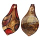 Grands pendentifs vernissés de sable d'or manuels LAMP-31X33-2