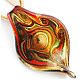 Grands pendentifs vernissés de sable d'or manuels LAMP-C1186-3-1