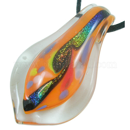 Handmade Dichroic Glass Pendants LCP139J-1-1