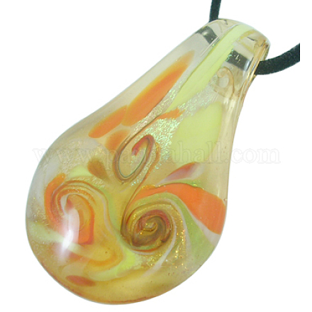 Handmade Dichroic Glass Pendants LCP140J-4-1
