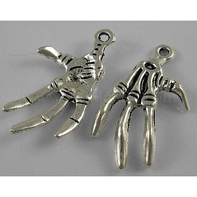 Тибетский стиль сплава скелет ручной подвески на хэллоуин LF1287Y-NF-1